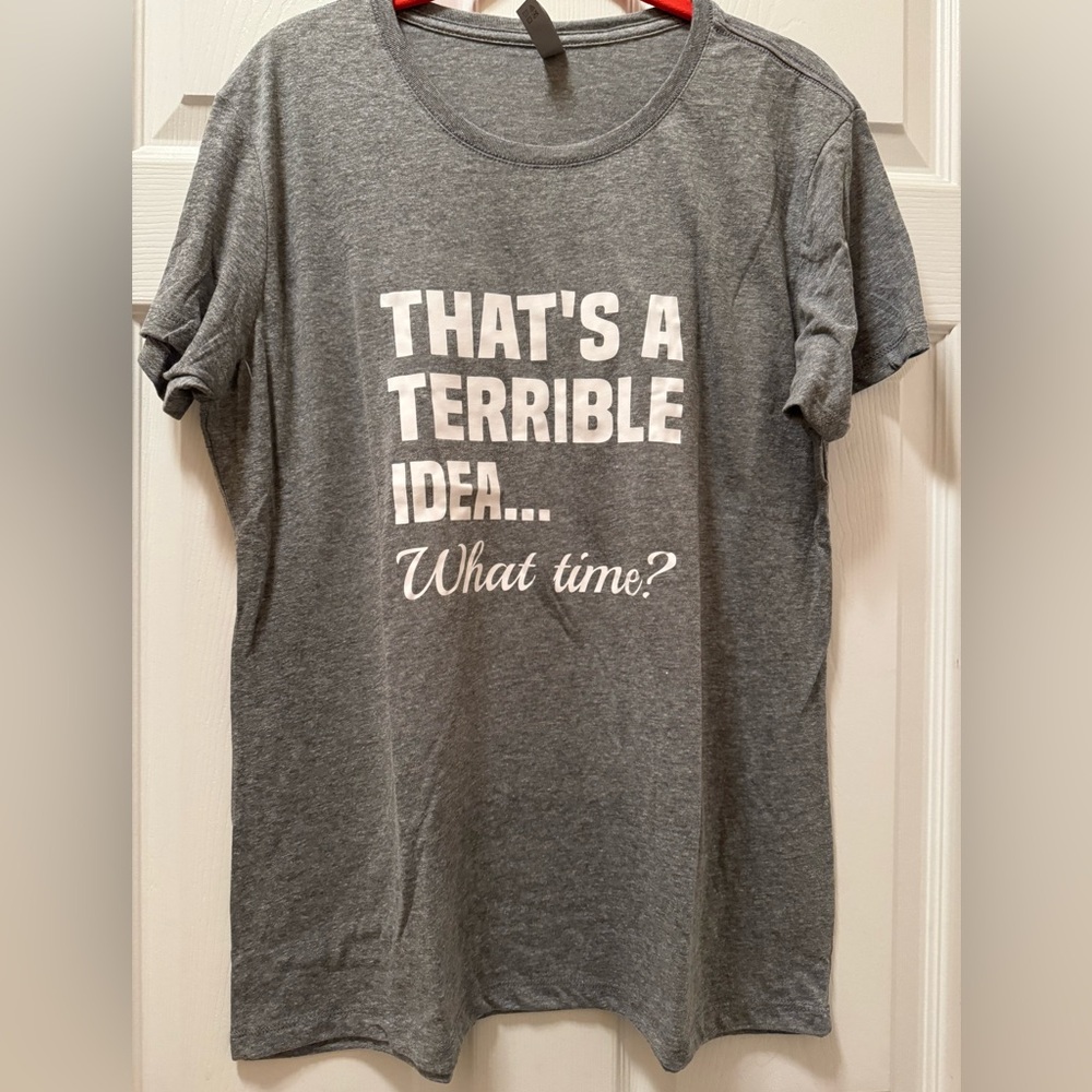 Constantly Varied Gear CVG XXL Gray Fitted Tee That’s A Terrible Idea EUC